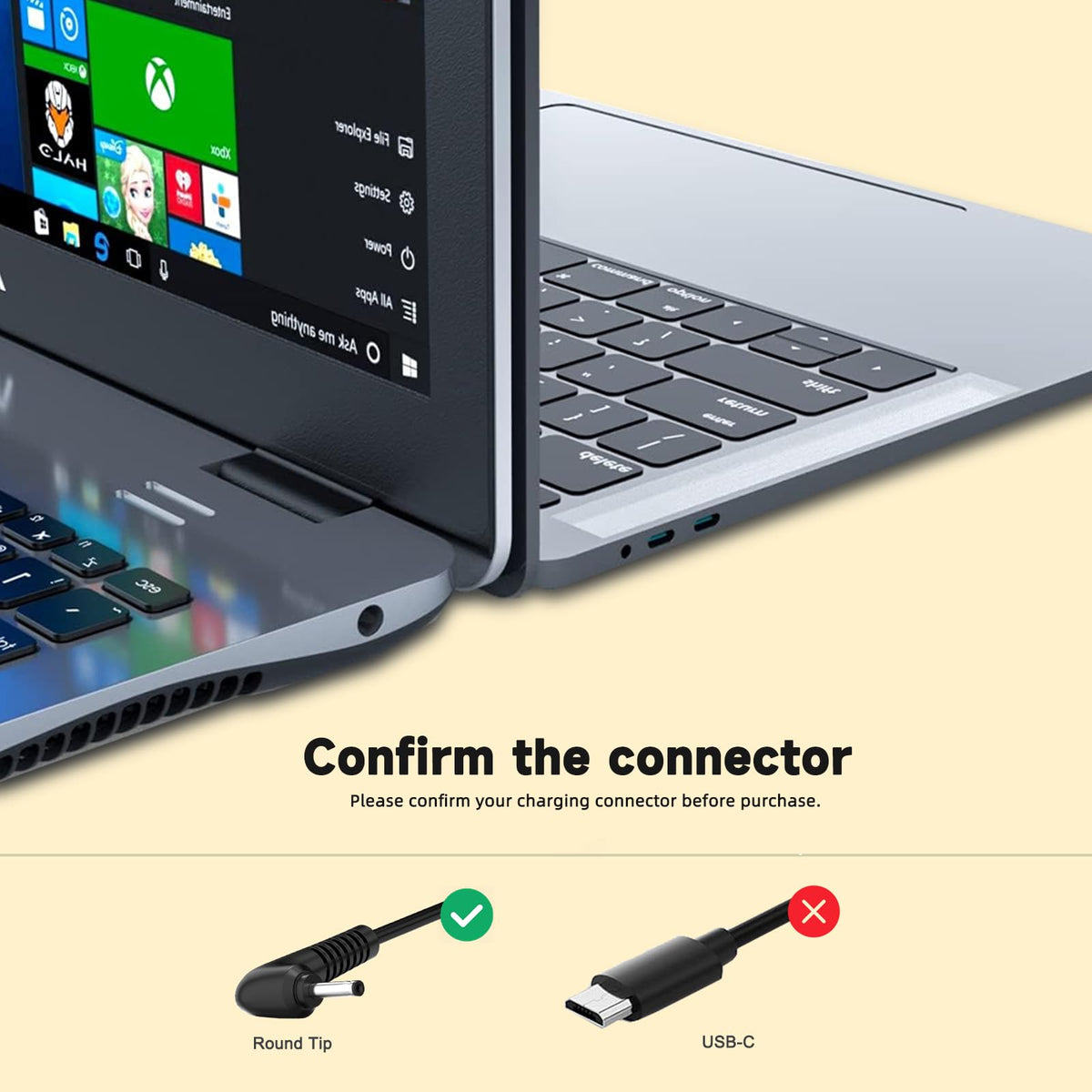 ROLADA cable and connector showing sturdy construction and reach benefit