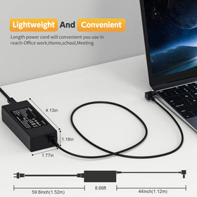 ROLADA compact travel setup showing space-saving charger for on-the-go use