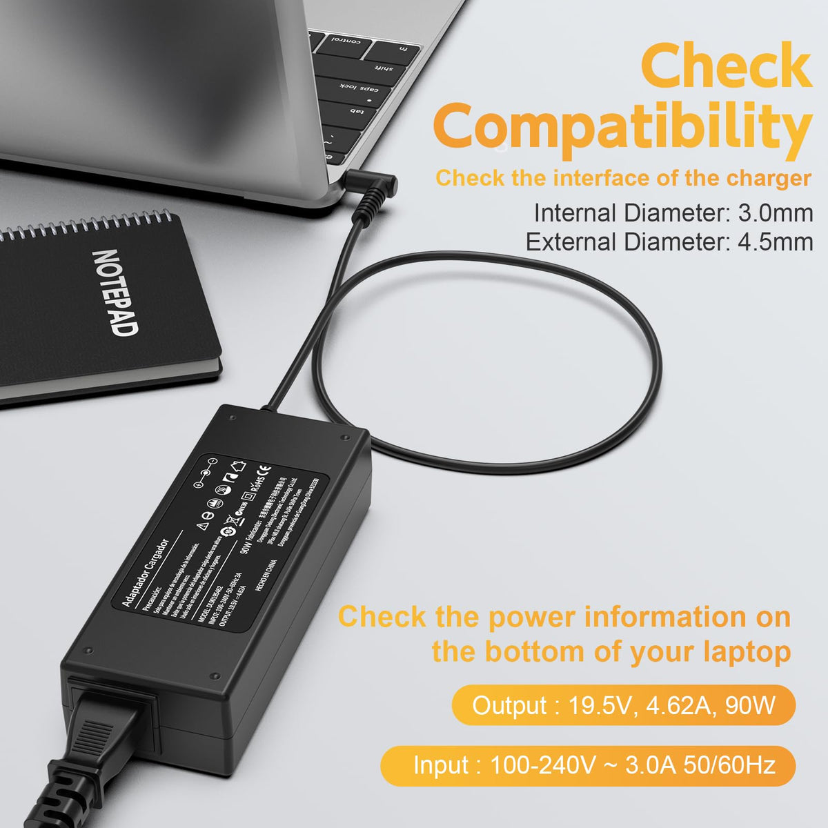ROLADA Pavilion X360 compatibility powers multiple HP models with one charger.