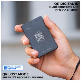 Rolling Square AirCard Dual on a commuter table beside keys and phone, reduces lost-item stress benefit