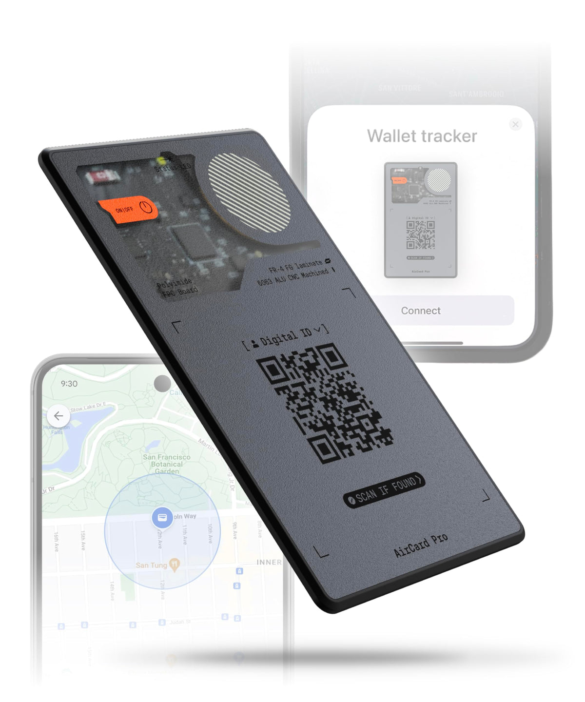 Rolling Square AirCard Pro Dual front view showing sleek gray finish and branding, aids quick recognition