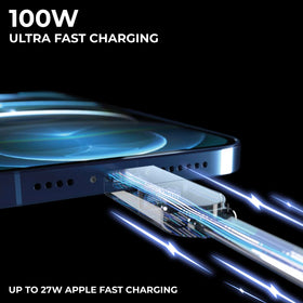 Rolling Square inCharge XL 10 ft length in a living room, providing extended reach benefit