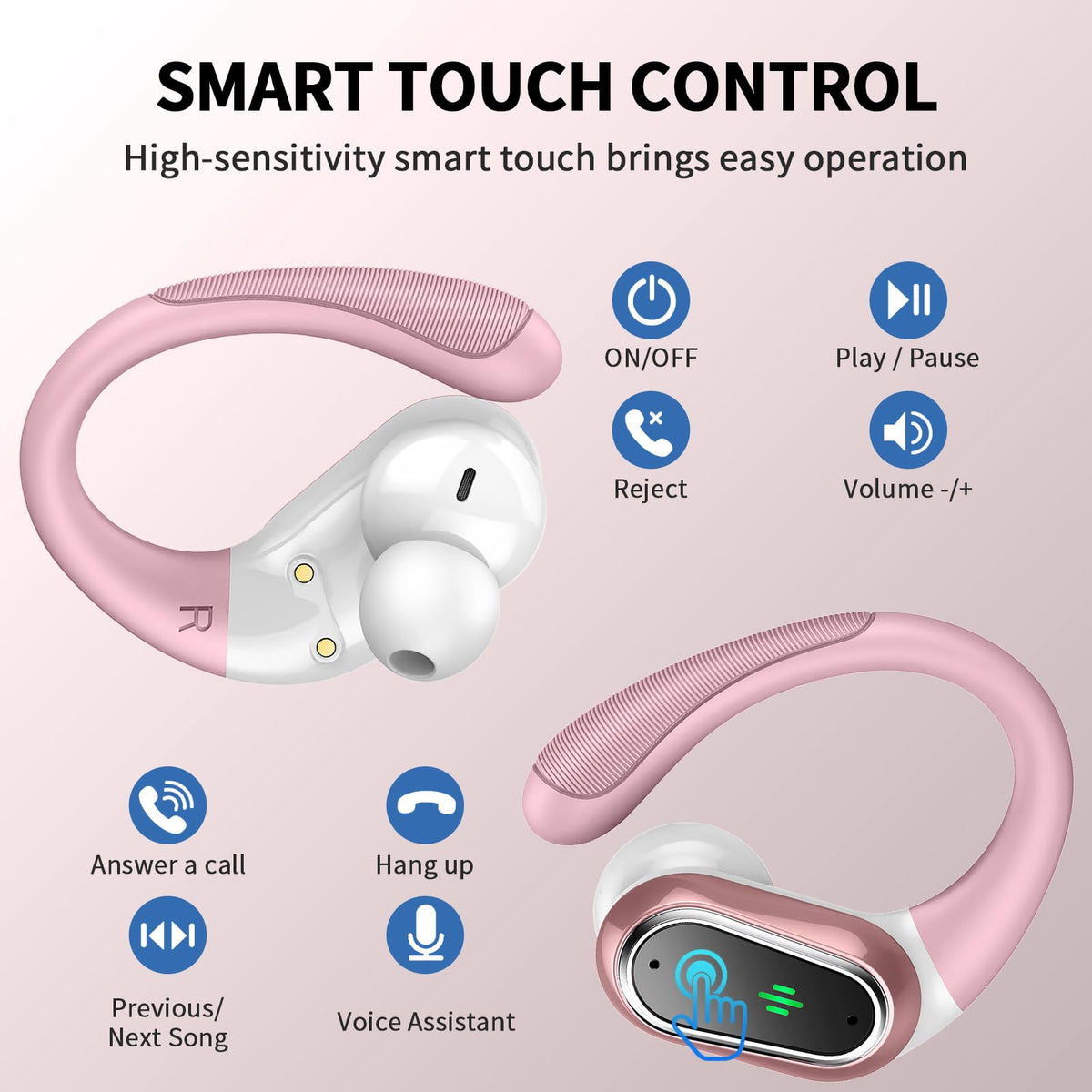 Rolosar ENC noise-cancel mic delivers clearer calls in busy environments.