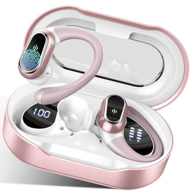 Rolosar front view of earbuds and case showing design and portability benefit