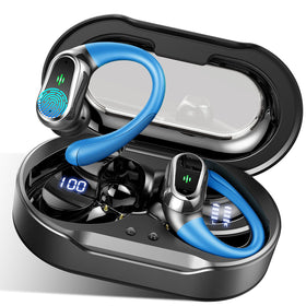 Rolosar wireless earbuds in a case, open lid for quick auto-connect.