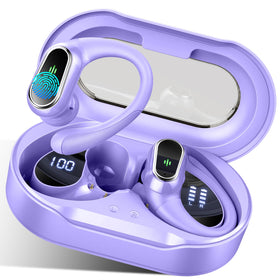 Rolosar wireless earbuds with a compact charging case for easy on-the-go charging