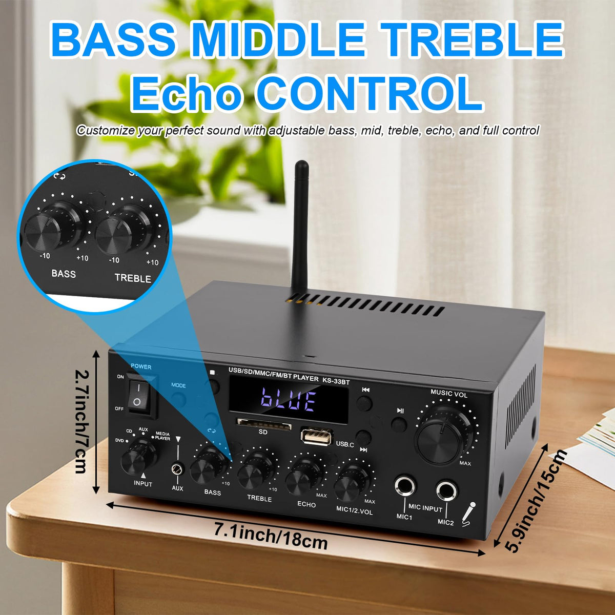 Romicta connected to passive speakers showing reliable speaker drive benefit