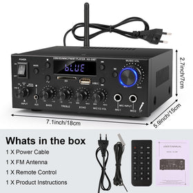 Romicta amplifier in living room setup improving TV and music sound