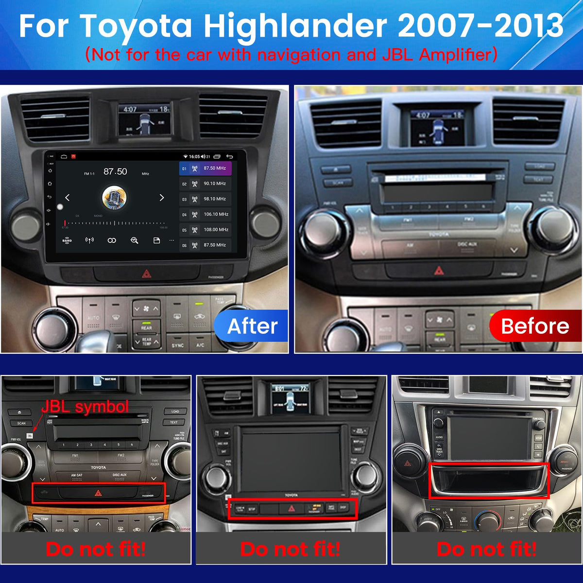 RONGJI CarPlay and Android Auto screen for seamless smartphone integration