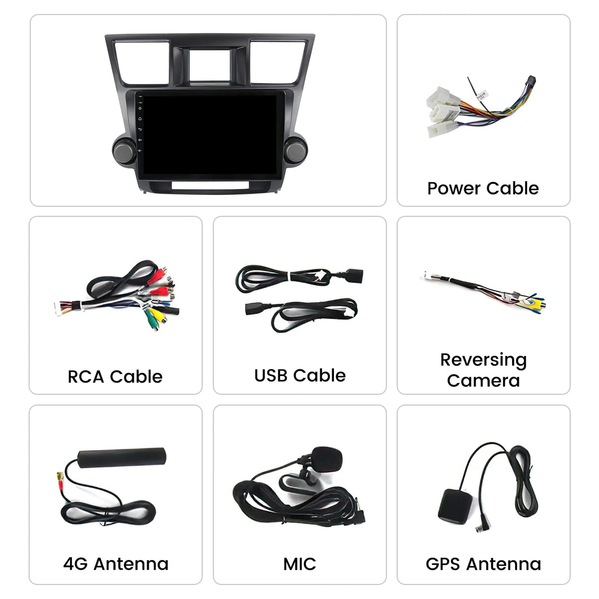 RONGJI rear-view camera support for safer parking