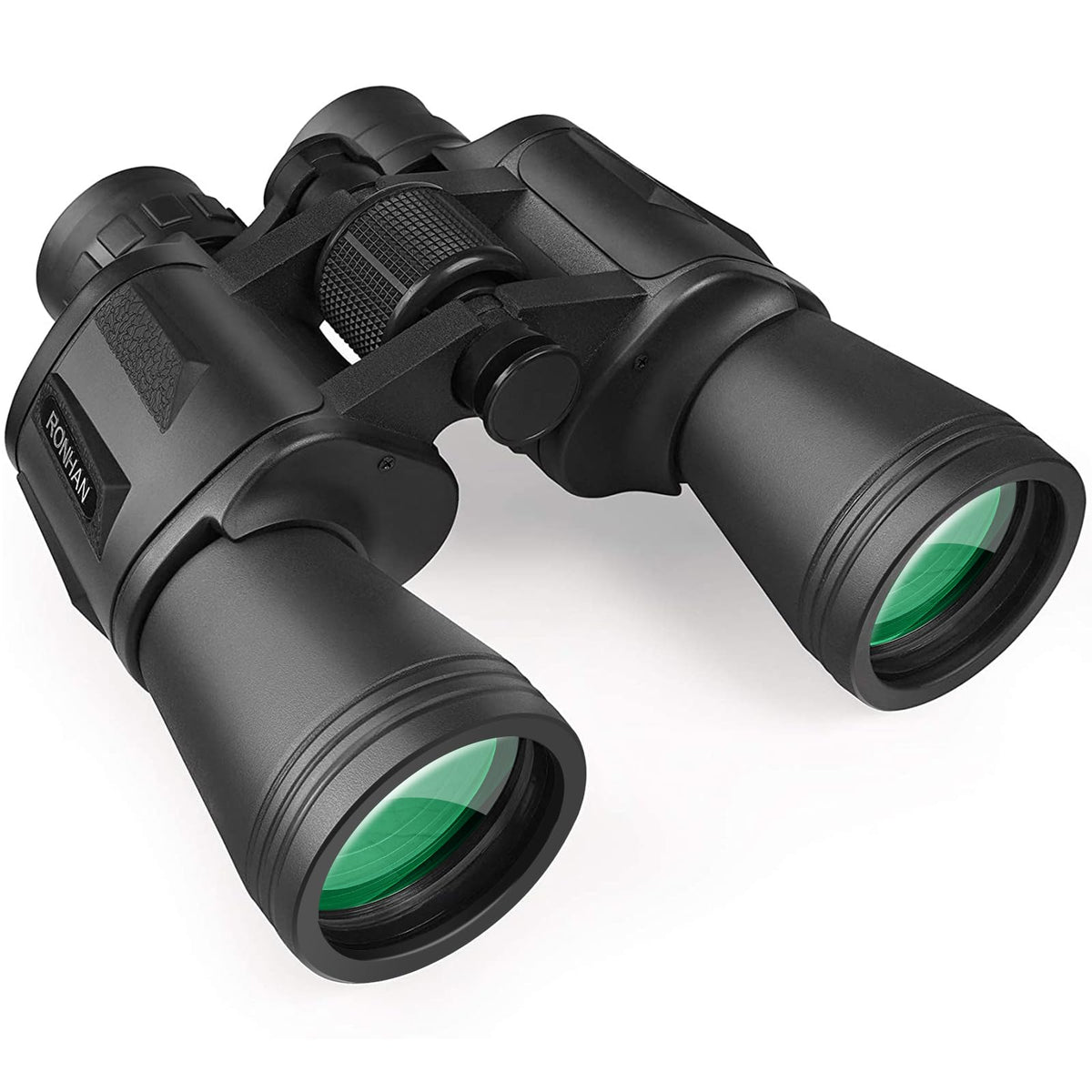 RONHAN binoculars front view showing compact design and clear optics benefit portability