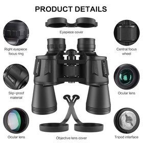 RONHAN binoculars held in hand demonstrating size and easy outdoor carry benefit
