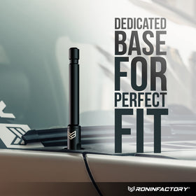 RONIN FACTORY threaded base close-up showing secure fit and anti-theft benefit