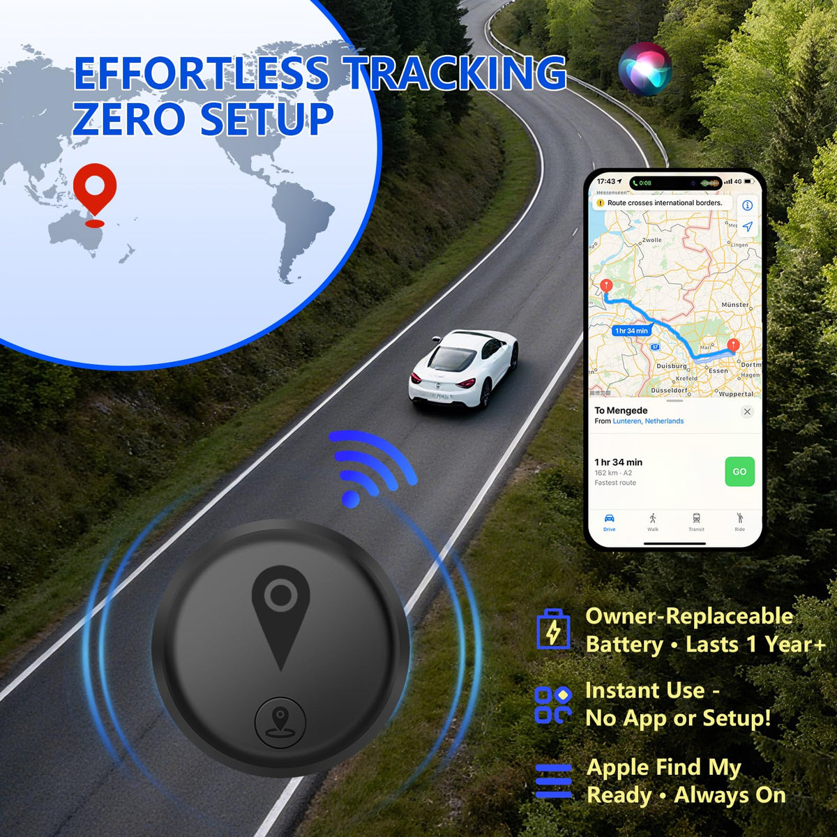 Ronixe GPS Tracker hidden under seat installation enables secure placement in a car