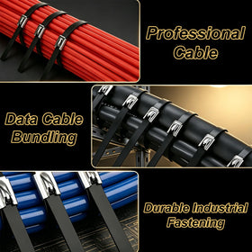 ROOCN cable tie gun in hand demonstrating easy tensioning and clean cutting