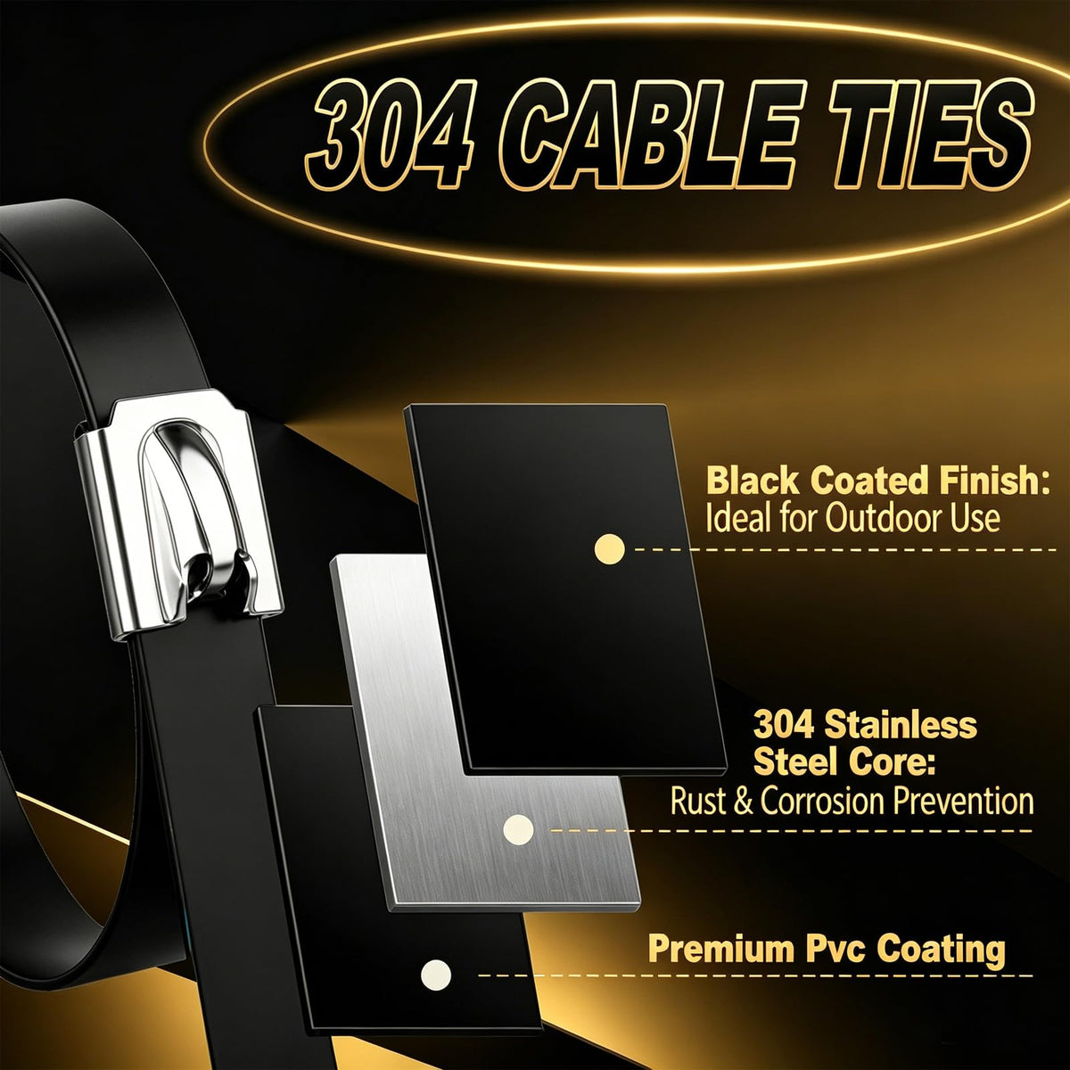 ROOCN detailed texture of black finish showing corrosion resistance advantage