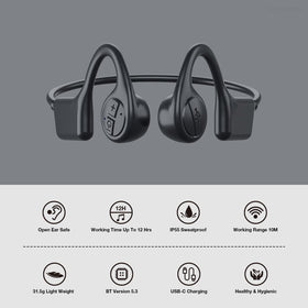 ROPASOMIC built-in mic enables hands-free calls during workouts.