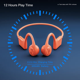 ROPASOMIC open-ear Bluetooth headset ideal for safe listening during workouts.