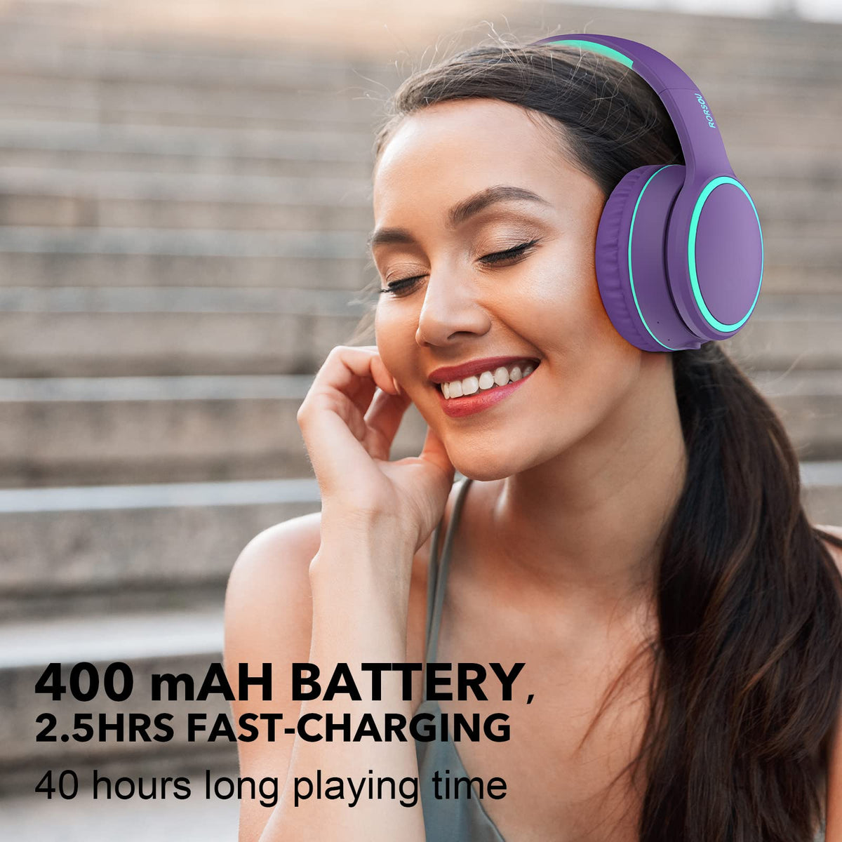 RORSOU B10 Bluetooth 5.3 ensures stable connections and dual-device pairing.