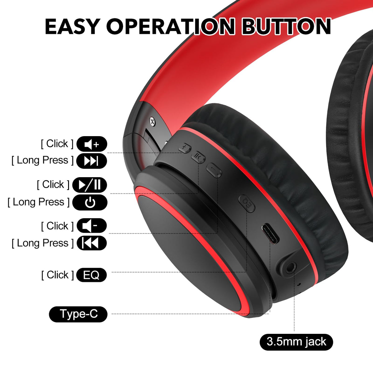 RORSOU B10 50-hours playtime indicator ideal for long trips