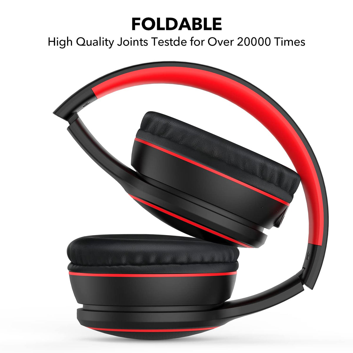 RORSOU B10 headphones folded for travel and easy packing