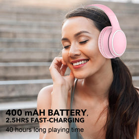 RORSOU B10 pink with 50-hour playtime for extended travel sessions.