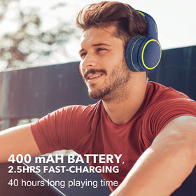 Ultra-soft ear cushions and padded headband for comfort.