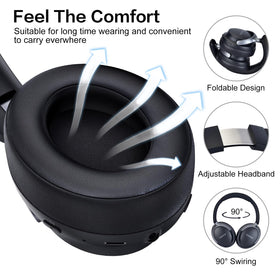 RORSOU B8 40mm driver delivers Hi-Fi sound with deep bass.