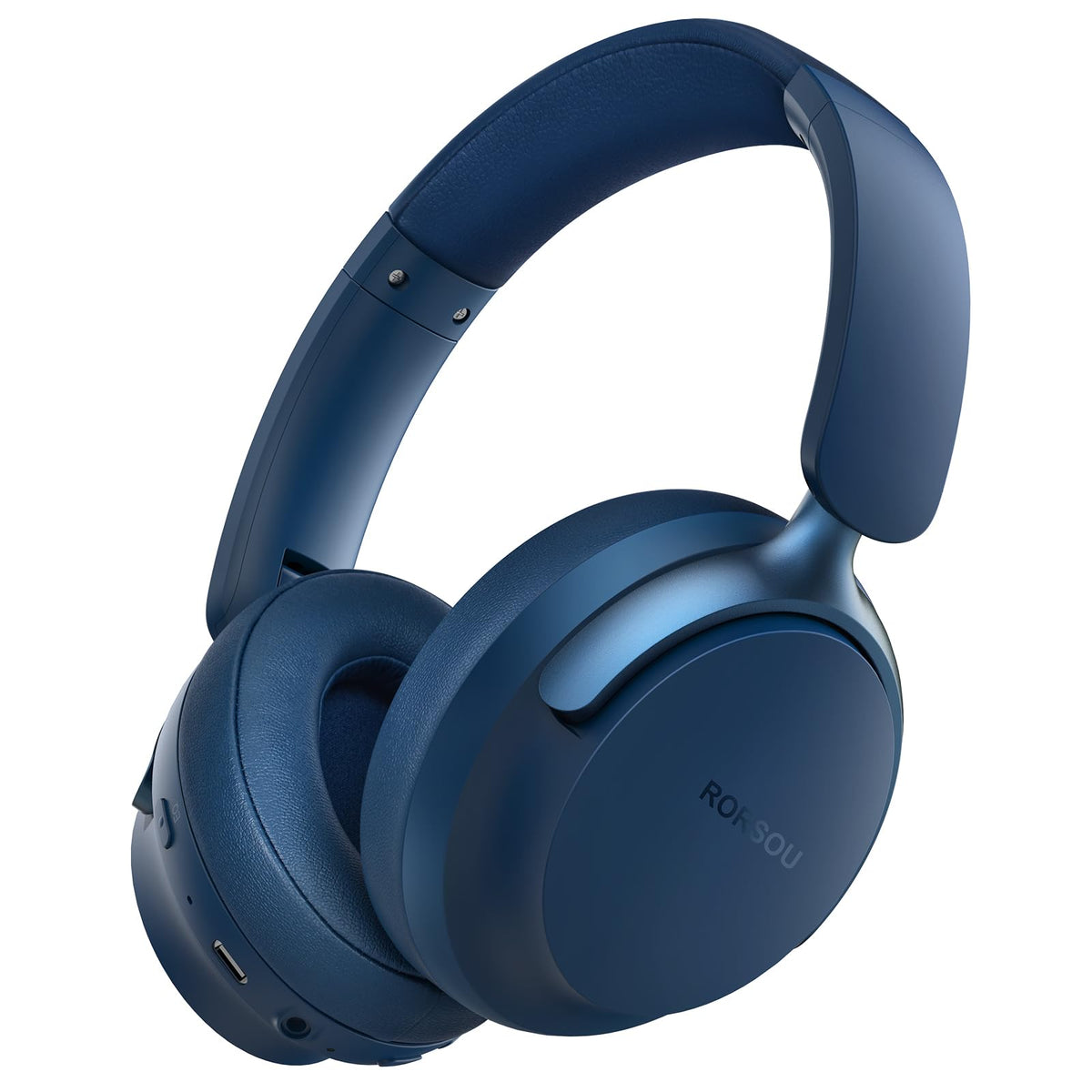 RORSOU B8 front view showing sleek over-ear design and robust bass presence