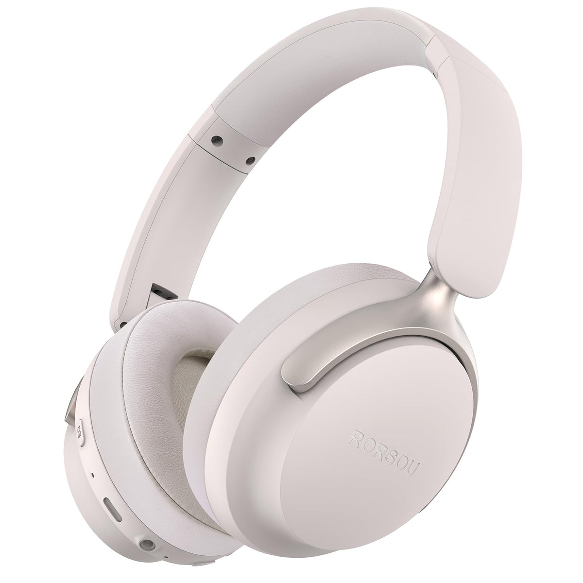 RORSOU B8 front view showing sleek headset and cushioned earcups for comfortable listening