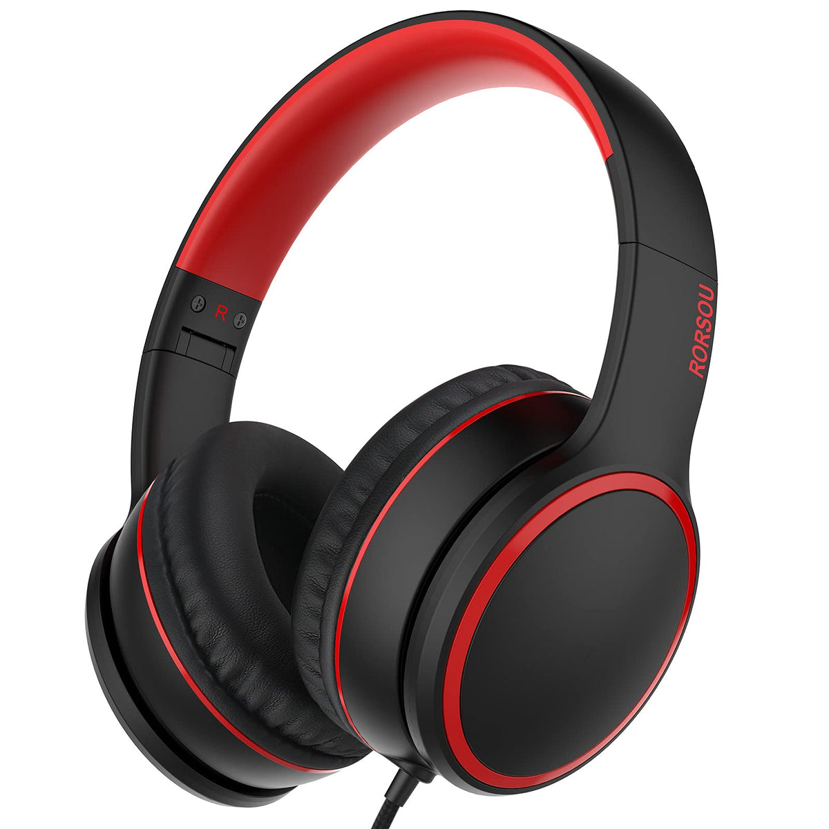 RORSOU R10 over-ear headphones with 40mm drivers for clear, dynamic sound.