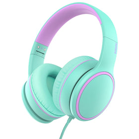 RORSOU R10 over-ear headphones with microphone for clear calls and extended comfort.