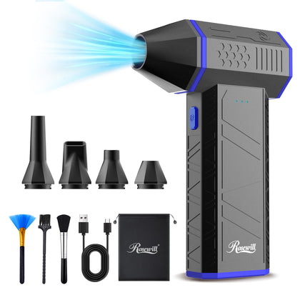 Rosewill front view showing compact blower and controls for fast cleaning