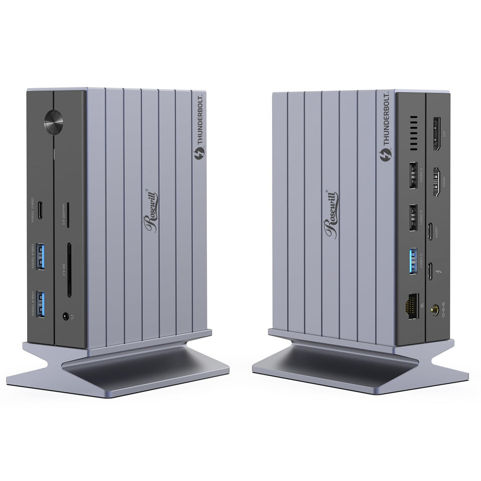 Rosewill RHUB-TB14 front view showing sleek design and accessible ports