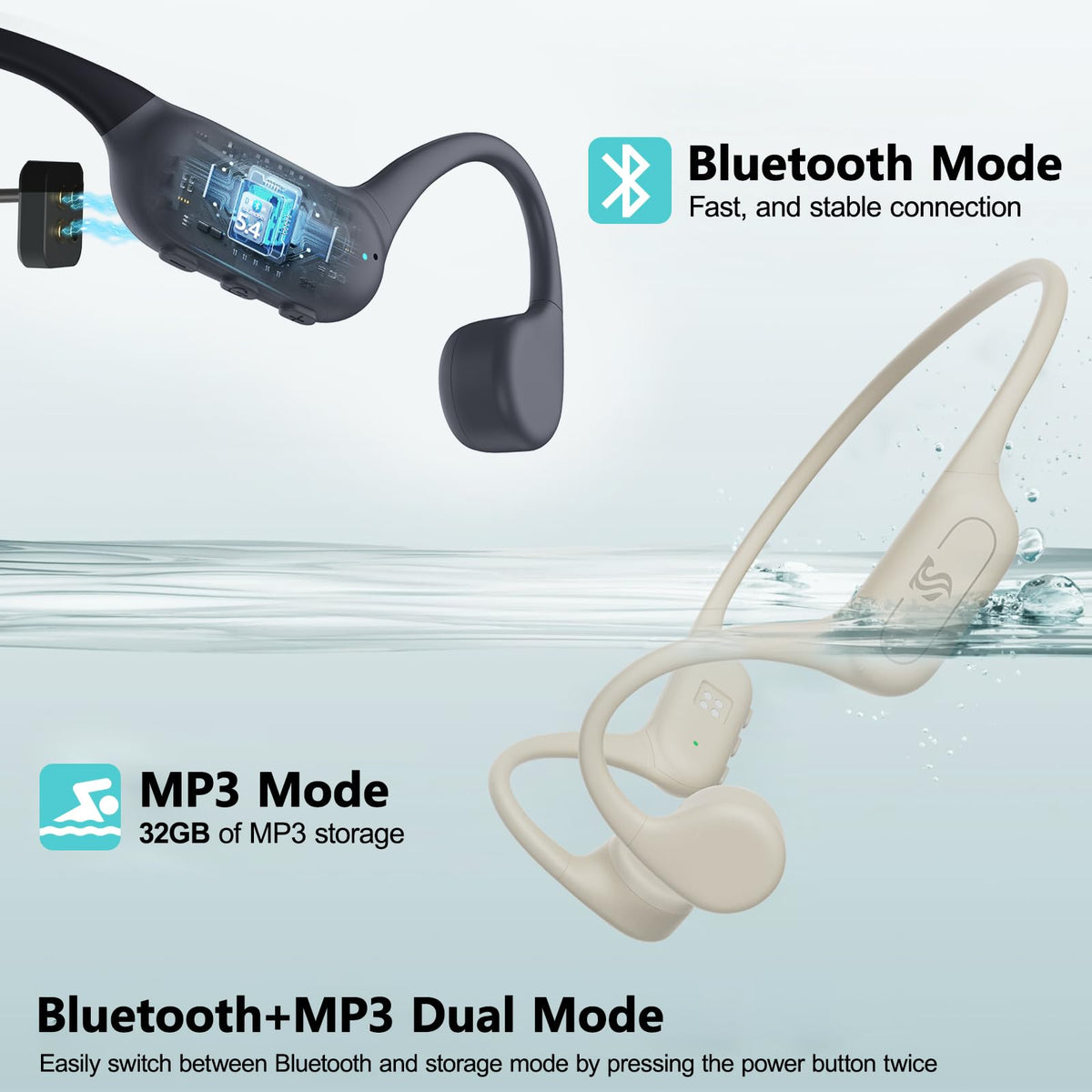 Roujune flexible titanium memory neckband bending, ensures secure fit