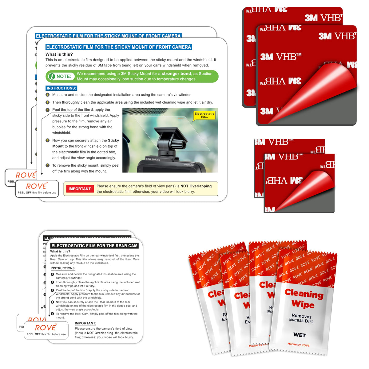 ROVE front packaging showing kit contents and easy-install benefit