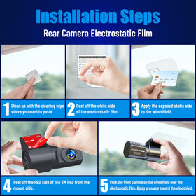 ROVE installed front dashcam demonstrating stable mount and clear view