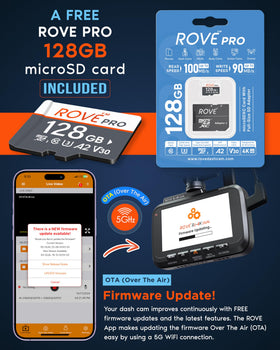 ROVE R2-4K 3-inch IPS display for easy viewing and setup.