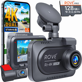 ROVE R2-4K front camera angle shows wide road coverage for safer driving.