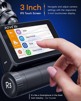 ROVE R3 quad GPS logs speed, location, and compass data.