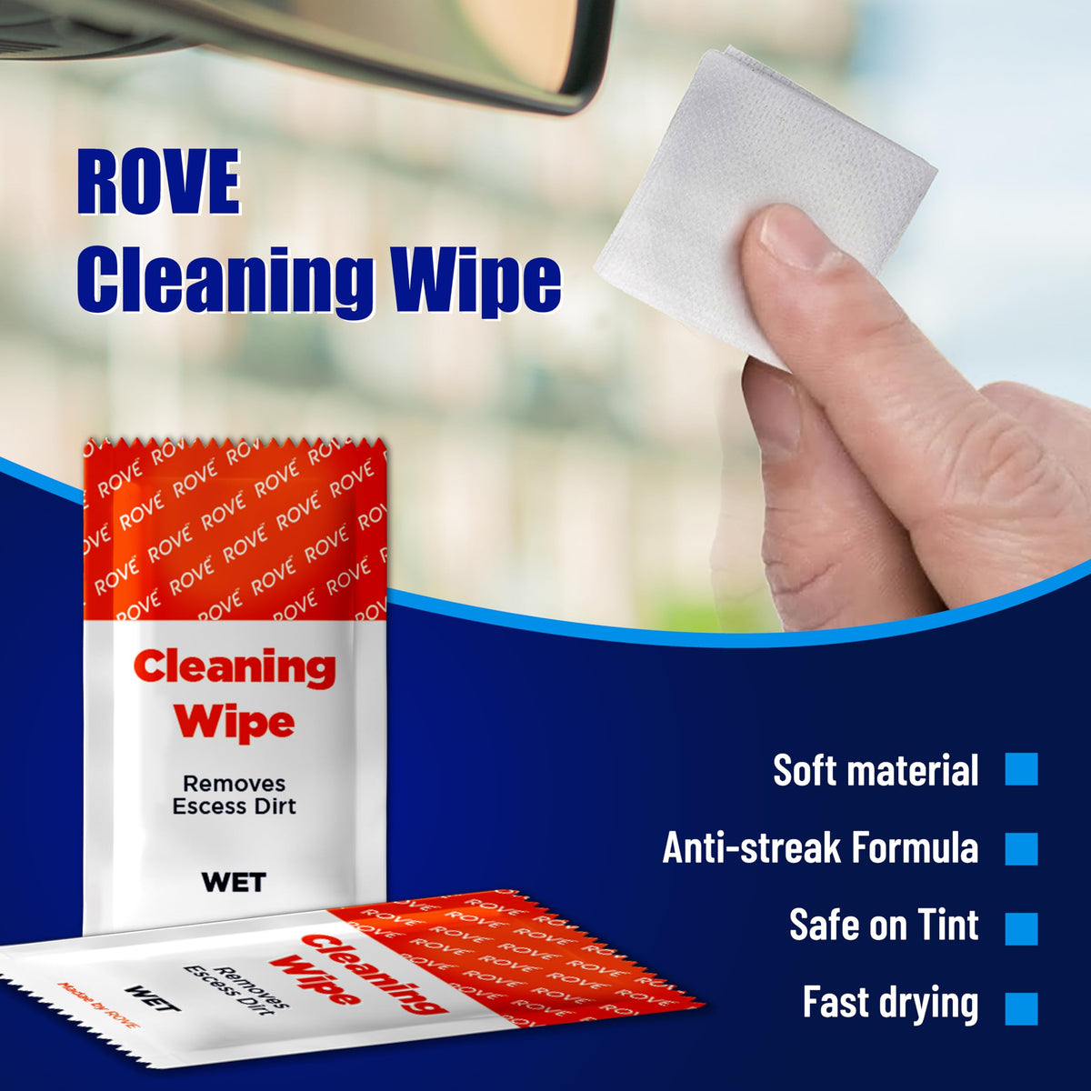 ROVE size comparison with credit card showing compact kit portability