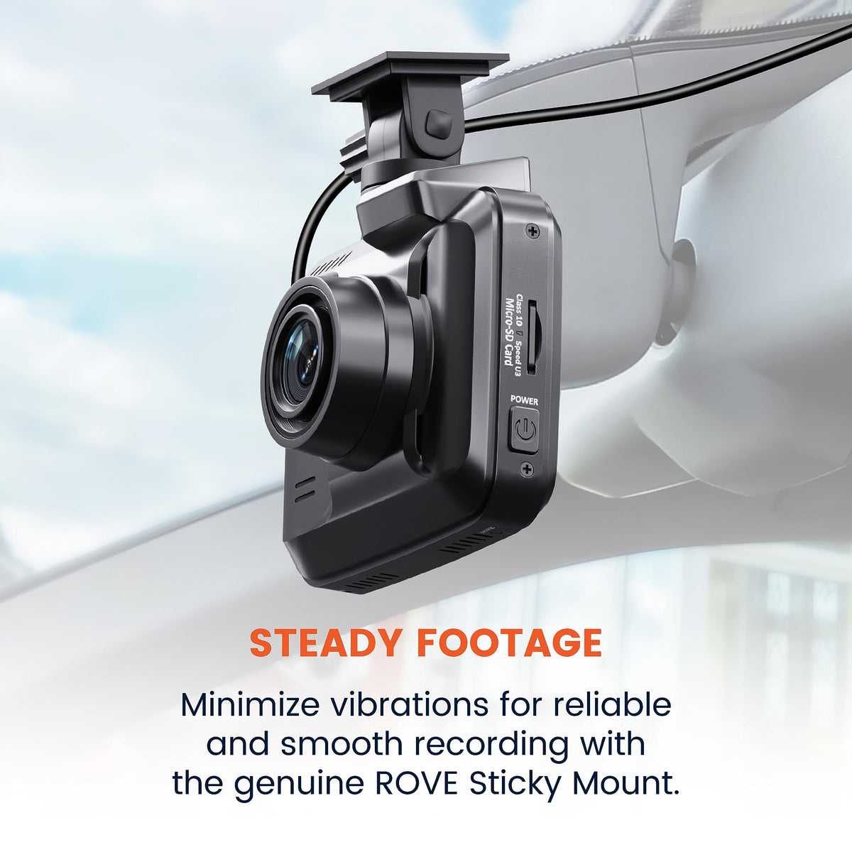 ROVE Sticky Mount kit includes adhesive and film for easy maintenance