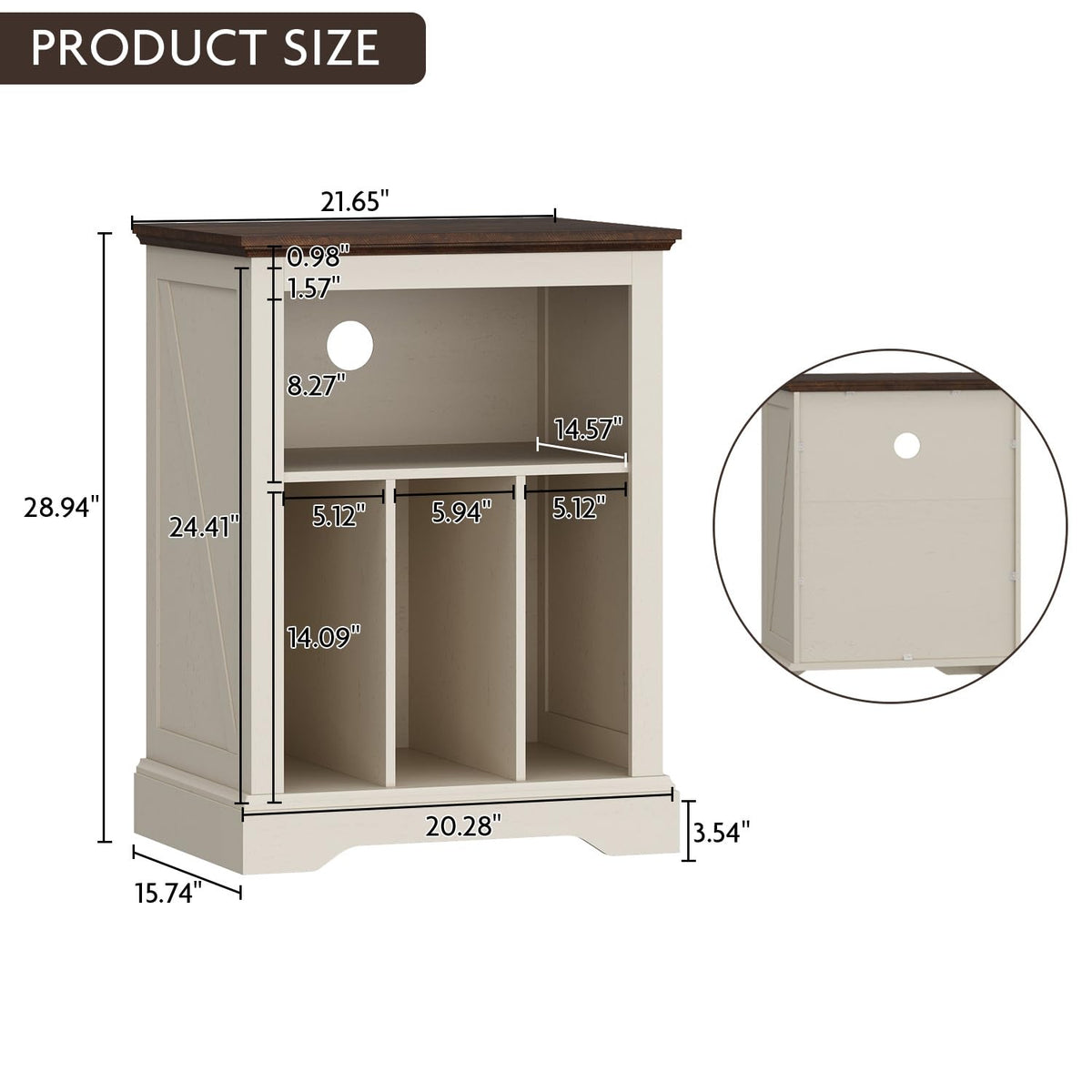 RowyPoey rustic finish adds farmhouse warmth.