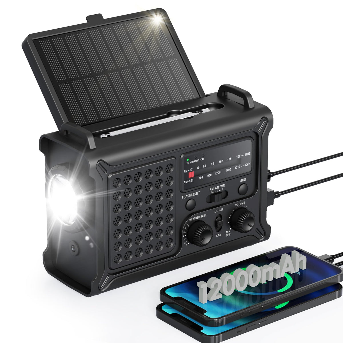 Roxicosly front view showing controls and speaker for clear emergency communication