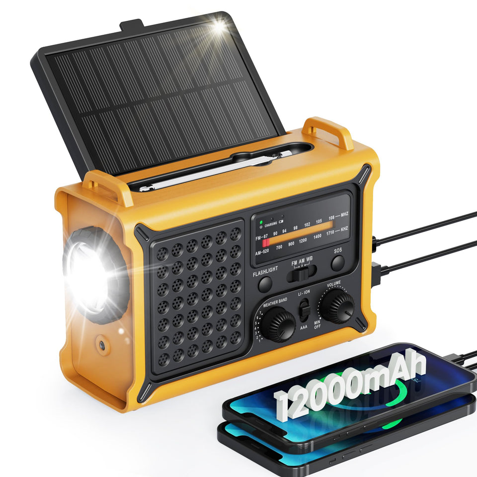 Roxicosly front panel showing radio, lights, and controls for emergency preparedness