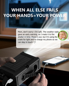 Roxicosly hand crank detail demonstrating reinforced arm for efficient manual power