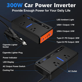 RoyPow LED voltage display closeup helping monitor car battery status