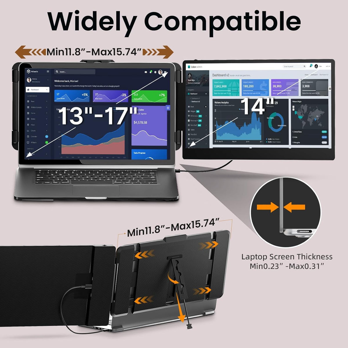 ROYY 180-degree rotation enables flexible viewing and sharing.