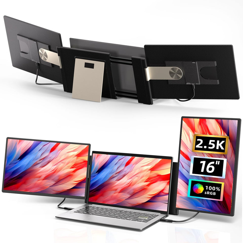 ROYY Laptop Screen Extender 16-inch display for an extended bright workspace.