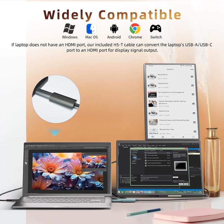 ROYY IPS panel with low blue light reduces eye strain during long sessions.